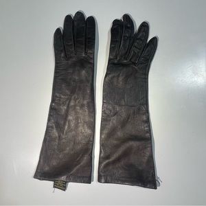 Long Leather Gloves